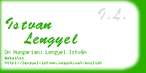 istvan lengyel business card