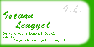 istvan lengyel business card